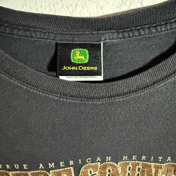 Men’s 2XL Black John Deere Outdoor, Country, Casual, Short Sleeve Tee Shirt - Picture 4 of 6